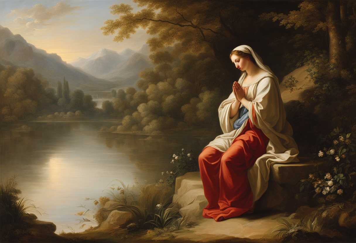 A-serene-figure-in-prayer-illuminated-by-gentle-light-surrounded-by-tranquil-nature_yeyn