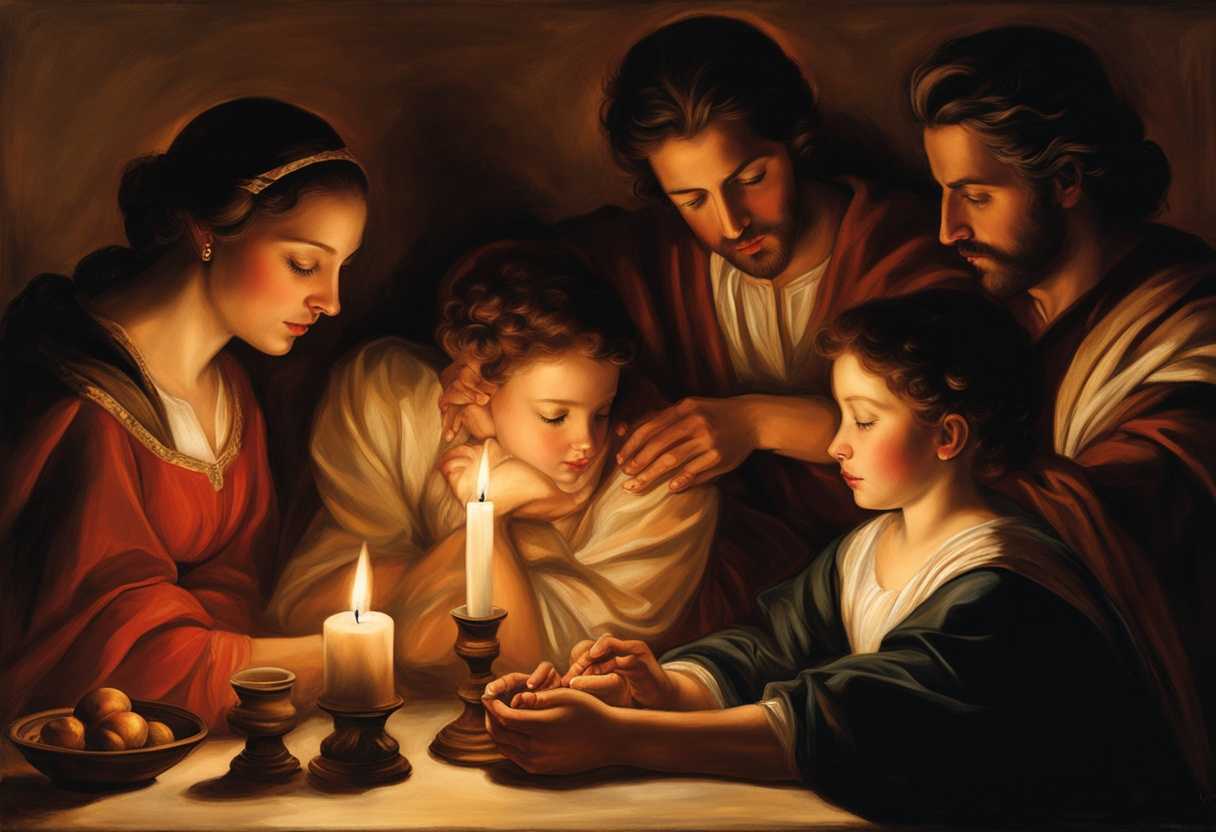 Family-in-candlelit-prayer-hands-clasped-expressions-of-hope-warmth-and-togetherness_xwdv