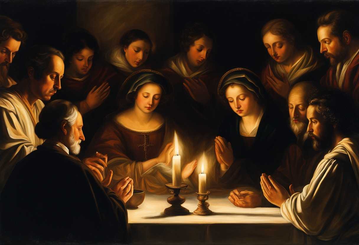 A-serene-gathering-of-diverse-individuals-in-prayer-illuminated-by-soft-candlelight_pbsr
