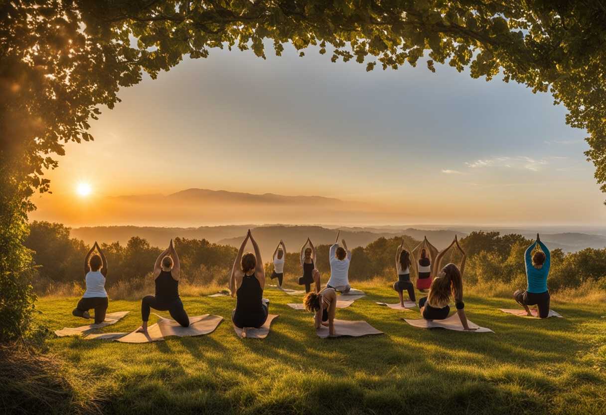 Sunrise-yoga-scene-individuals-stretching-gracefully-embodying-tranquility-strength-and-connecti_kerw