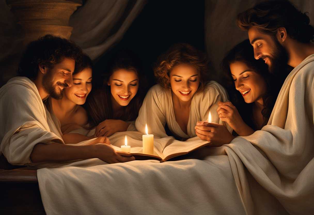 Friends-huddled-under-blankets-candlelight-flickering-laughter-echoing-in-a-cozy-night_kbwy