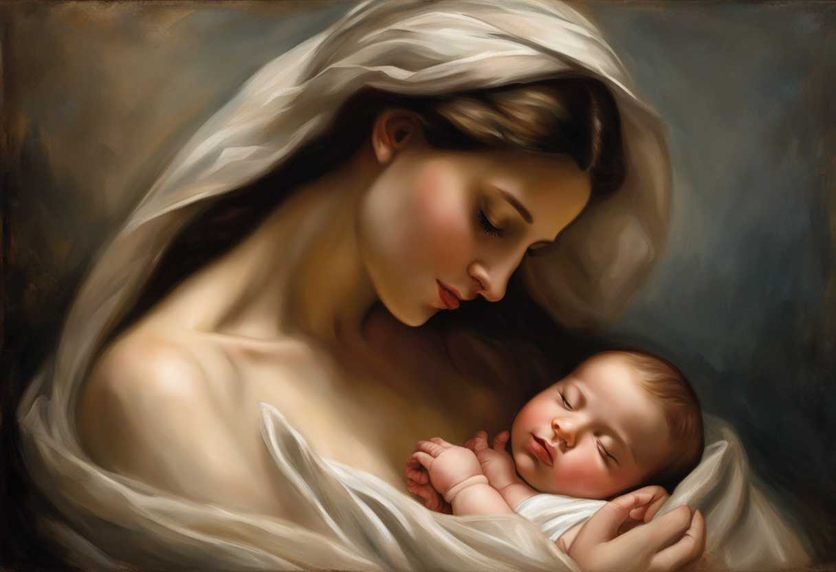 New-parents-cradle-newborn-in-gentle-embrace-bathed-in-soft-light-sharing-heartfelt-prayer_gtyo