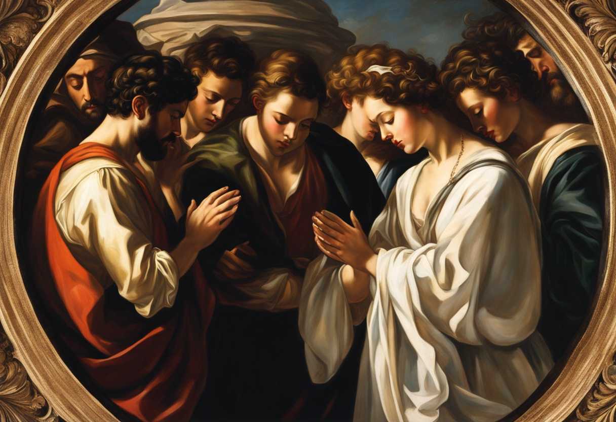 People-in-a-circle-eyes-closed-bathed-in-sunlight-showing-surrender-and-trust-in-prayer_tqvc