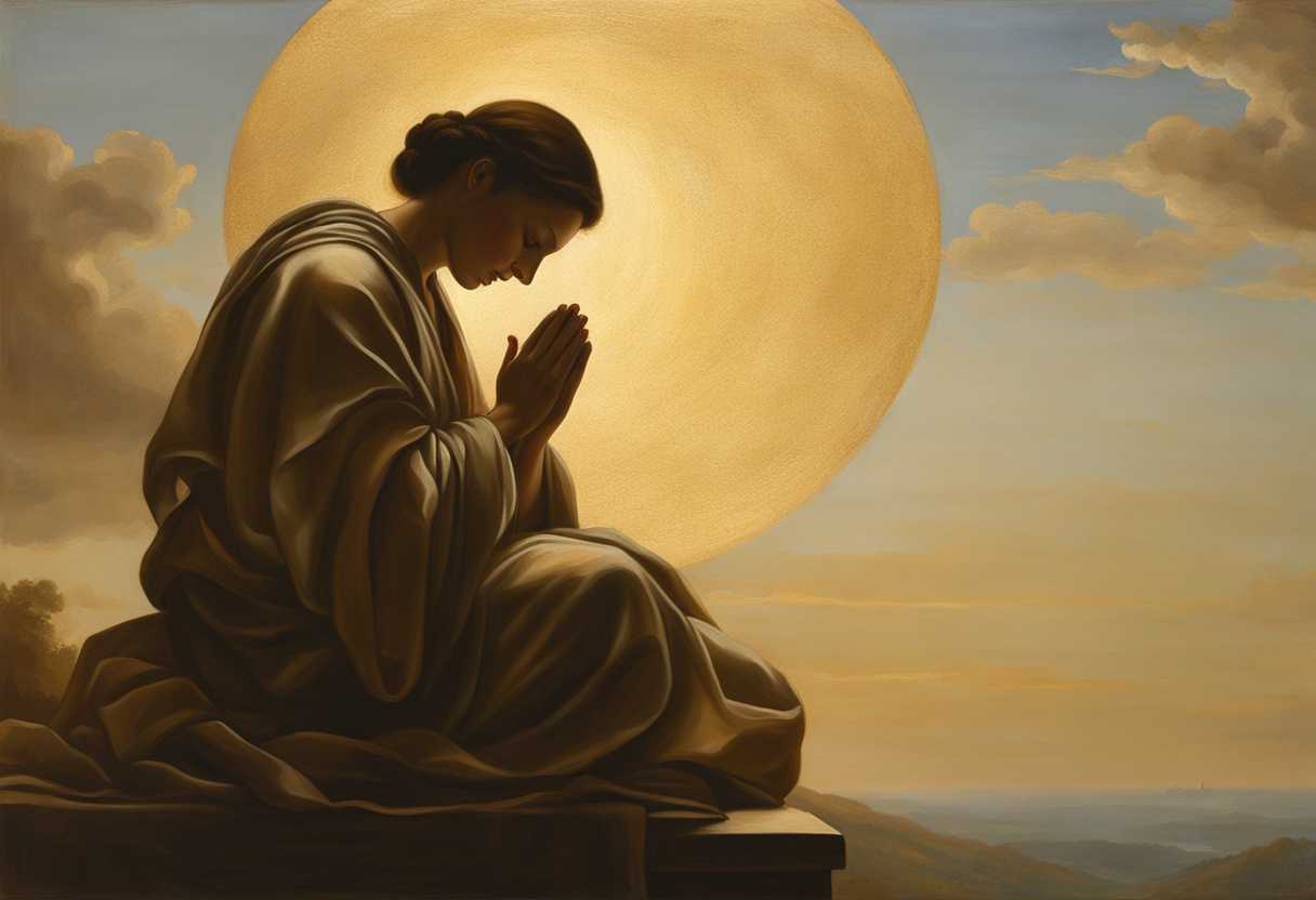 A-serene-figure-in-prayer-bathed-in-golden-light-embodies-tranquility-and-hope_zbtr