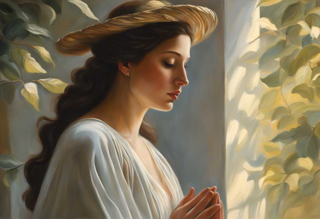 A-serene-figure-in-prayer-surrounded-by-soft-light-and-nature's-tranquility_rdkl