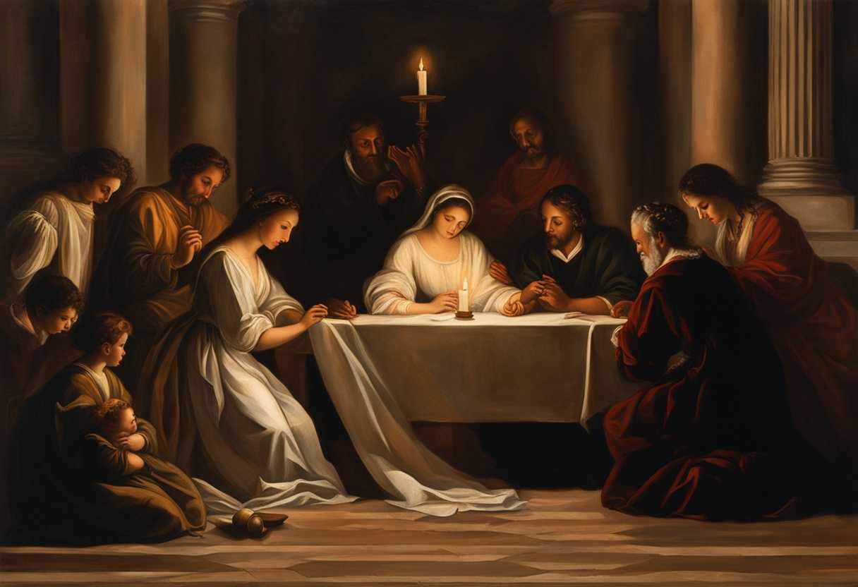 A-family-prays-together-candles-flickering-embodying-hope-love-and-unity-in-serenity_xtnz