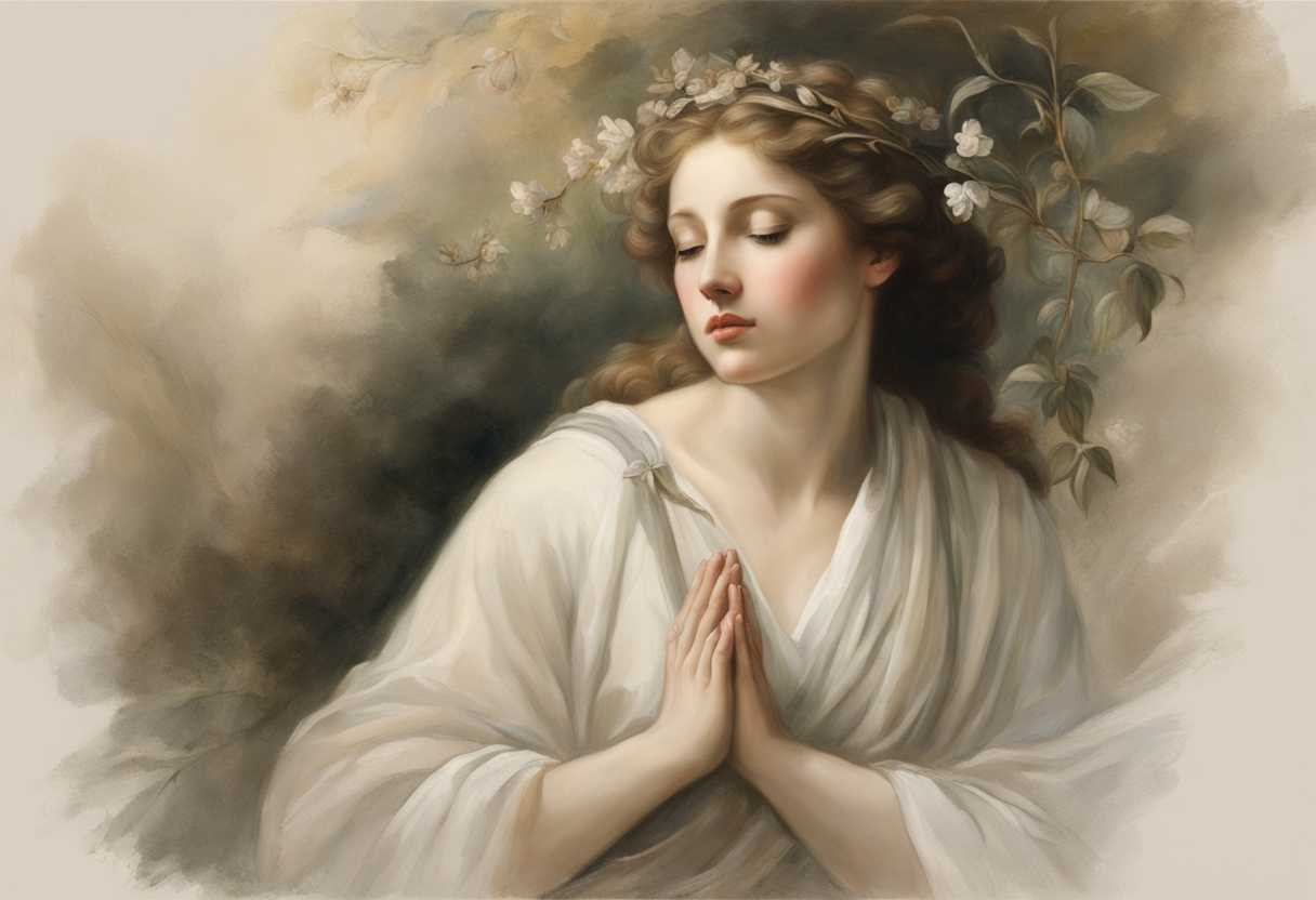 A-serene-figure-in-prayer-embraced-by-nature's-tranquility-and-soft-ethereal-light_hxrt