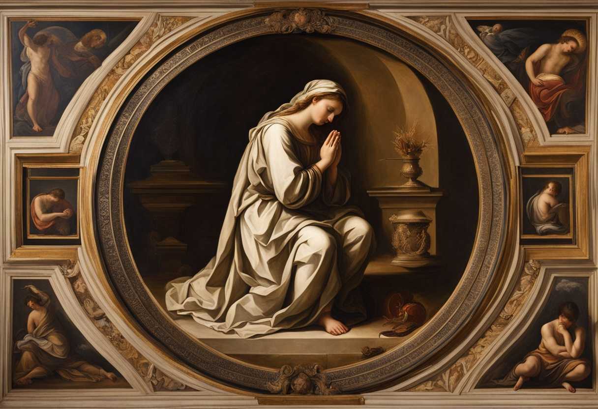 A-kneeling-figure-in-prayer-surrounded-by-medical-symbols-radiates-hope-and-tranquility_bkjr