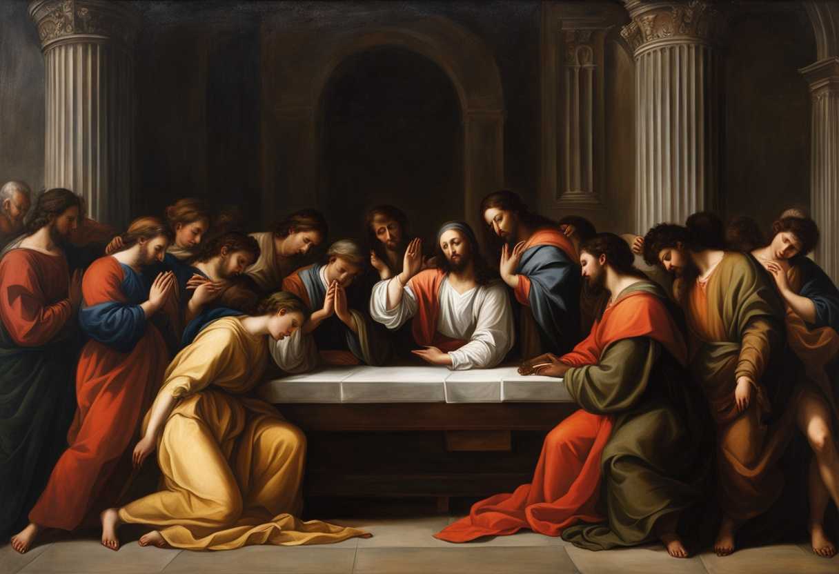 A-serene-moment-of-prayer-Lord-Jesus-believers-with-closed-eyes-clasped-hands-spiritual-unity_joed