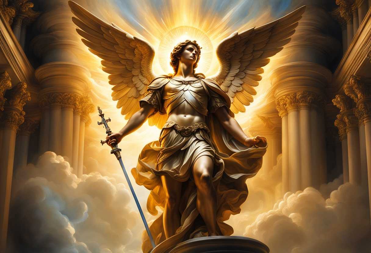 Radiant-Archangel-Michael-surrounded-by-pure-light-celestial-aura-divine-presence-ethereal-glow-_hxml