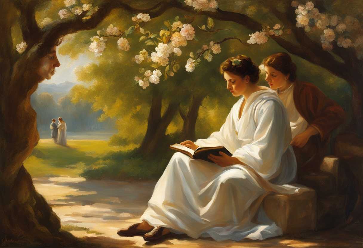 A-serene-mentor-and-student-sharing-wisdom-under-a-blooming-tree-warm-sunlight-peaceful-atmosphere_vvju