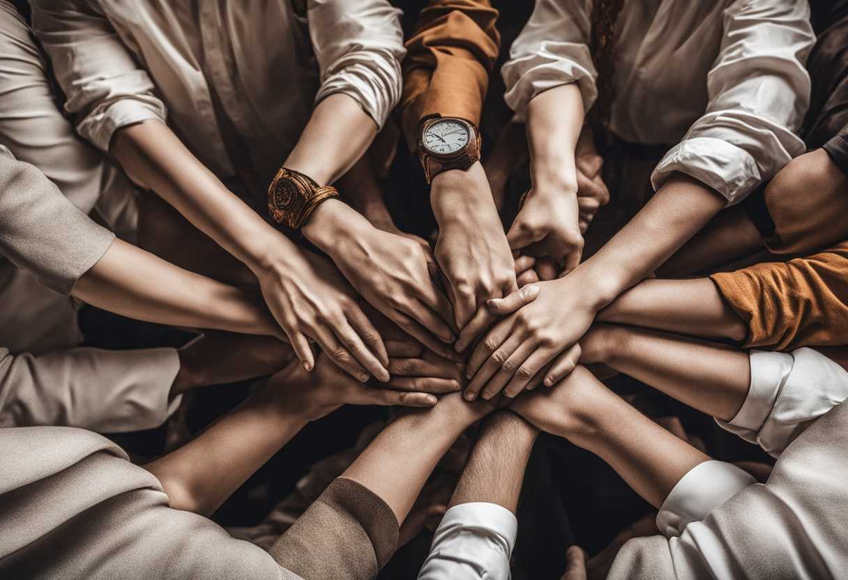 Team-gathered-in-a-circle-hands-joined-eyes-closed-praying-for-safety-and-protection-at-work_jssz