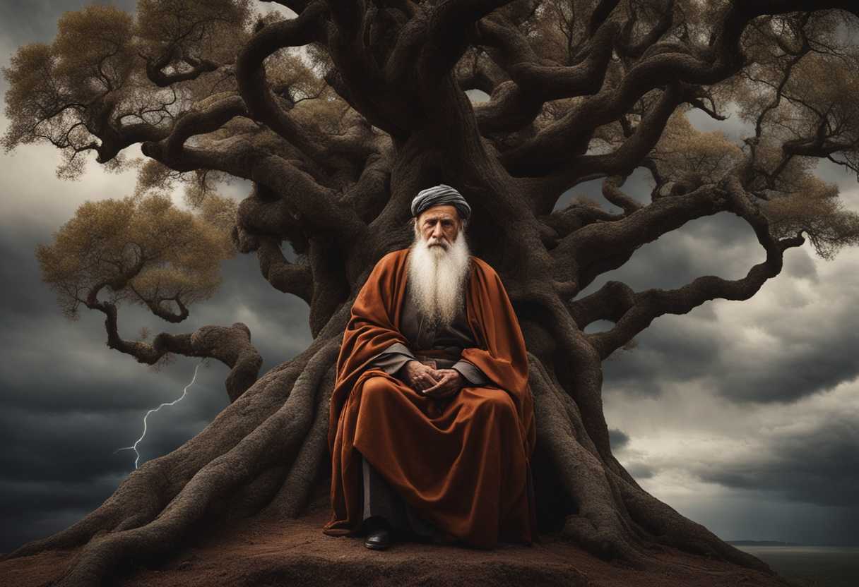 A-wise-elder-meditating-under-a-stormy-sky-surrounded-by-ancient-trees-serene-yet-powerful_dyes