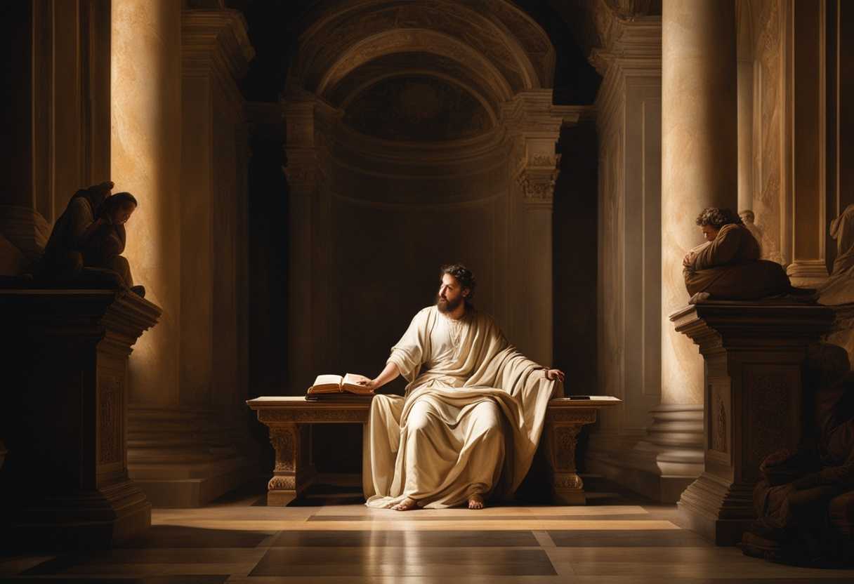 Believer-in-prayer-seeking-divine-protection-surrounded-by-light-serene-atmosphere-spiritual-sym_afzp