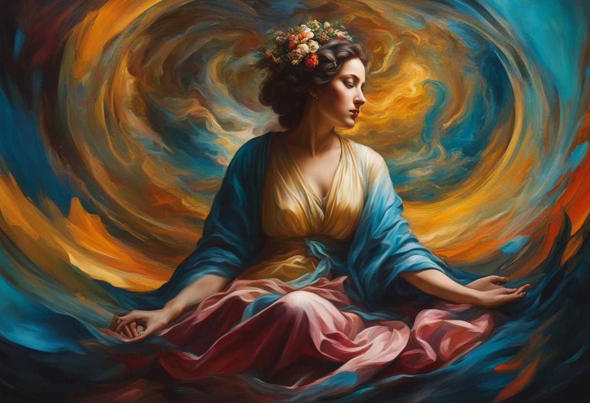 Serene-figure-meditating-in-chaos-vibrant-colors-swirling-seeking-tranquility-highly-detailed-8k_pkwm