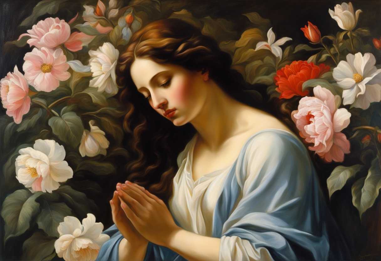 Serene-figure-in-prayer-soft-light-illuminating-a-peaceful-garden-vibrant-flowers-sense-of-fulfil_xcid