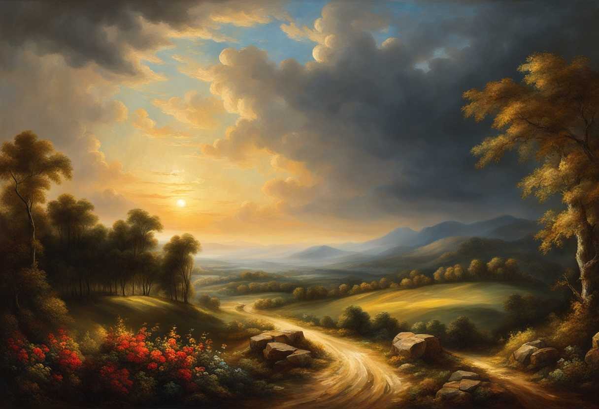 Serene-landscape-radiant-light-breaking-through-clouds-hands-raised-in-gratitude-peaceful-express_enee