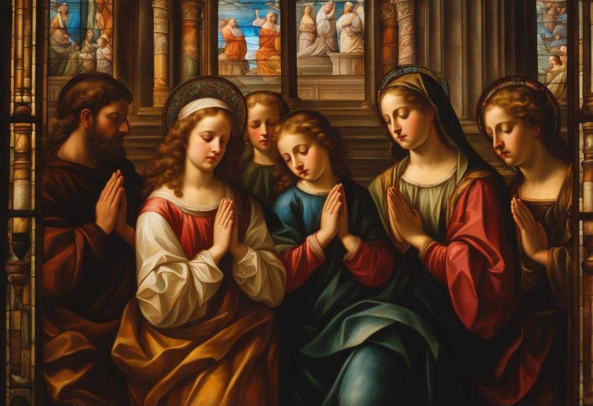 group-of-people-praying-soft-light-filters-through-stained-glass-warm-glow-on-bowed-heads-and-clas