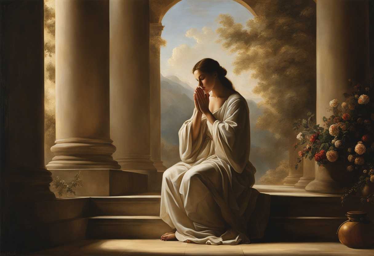 A-serene-setting-with-hands-clasped-in-prayer-soft-light-illuminating-a-hopeful-expression-peacefu_pkwu