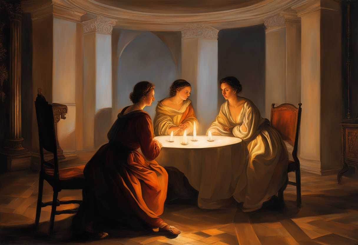Two-friends-sit-in-a-candlelit-room-sharing-a-peaceful-moment-of-deep-reflection-and-divine-connect_iqbb