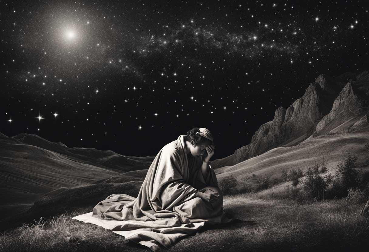 Person-praying-under-a-starry-sky-ancient-scrolls-serene-expression-cultural-heritage-hopeful-am_myaq