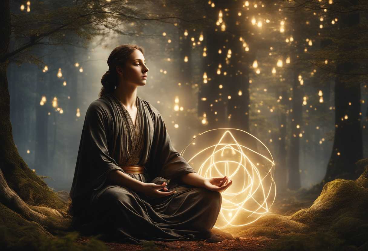 A-serene-figure-meditating-in-a-forest-surrounded-by-glowing-protective-symbols-ethereal-light_oejz
