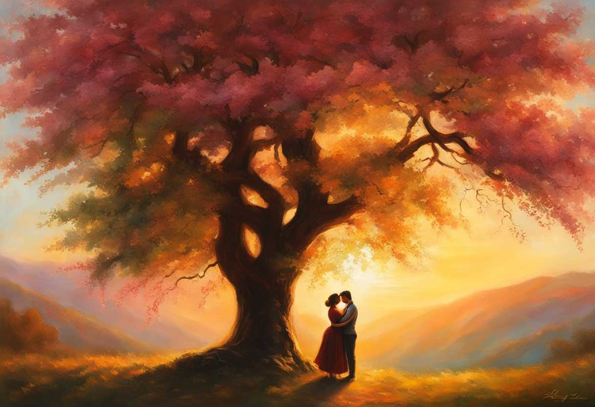 Two-friends-embracing-under-a-blooming-tree-warm-sunlight-vibrant-colors-serene-atmosphere-heart_xfmd