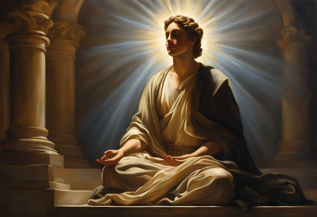 A-serene-figure-meditating-surrounded-by-glowing-light-hands-raised-in-prayer-peaceful-atmosphere_yiho