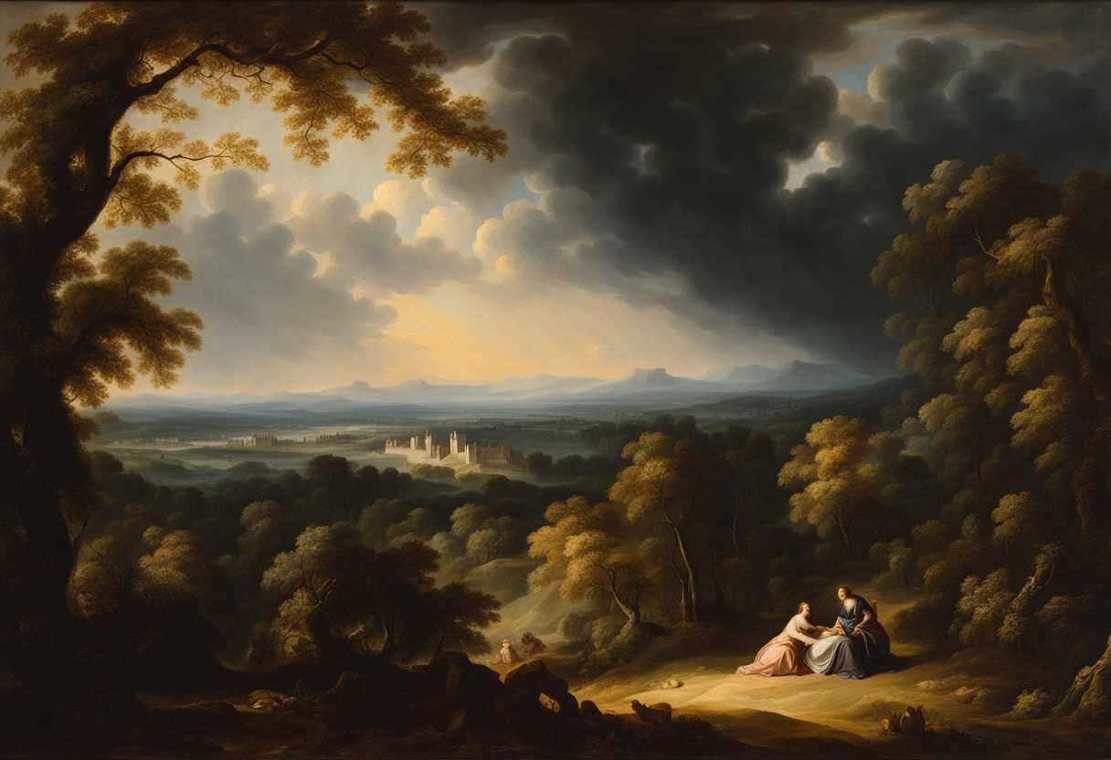 A-serene-landscape-gentle-sunlight-filtering-through-trees-a-person-releasing-dark-clouds-of-bitte_brvm