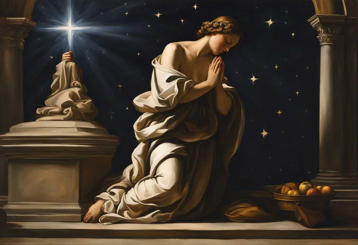 A-serene-figure-praying-under-a-starlit-sky-embodying-faith-and-devotion-peaceful-atmosphere_zmop