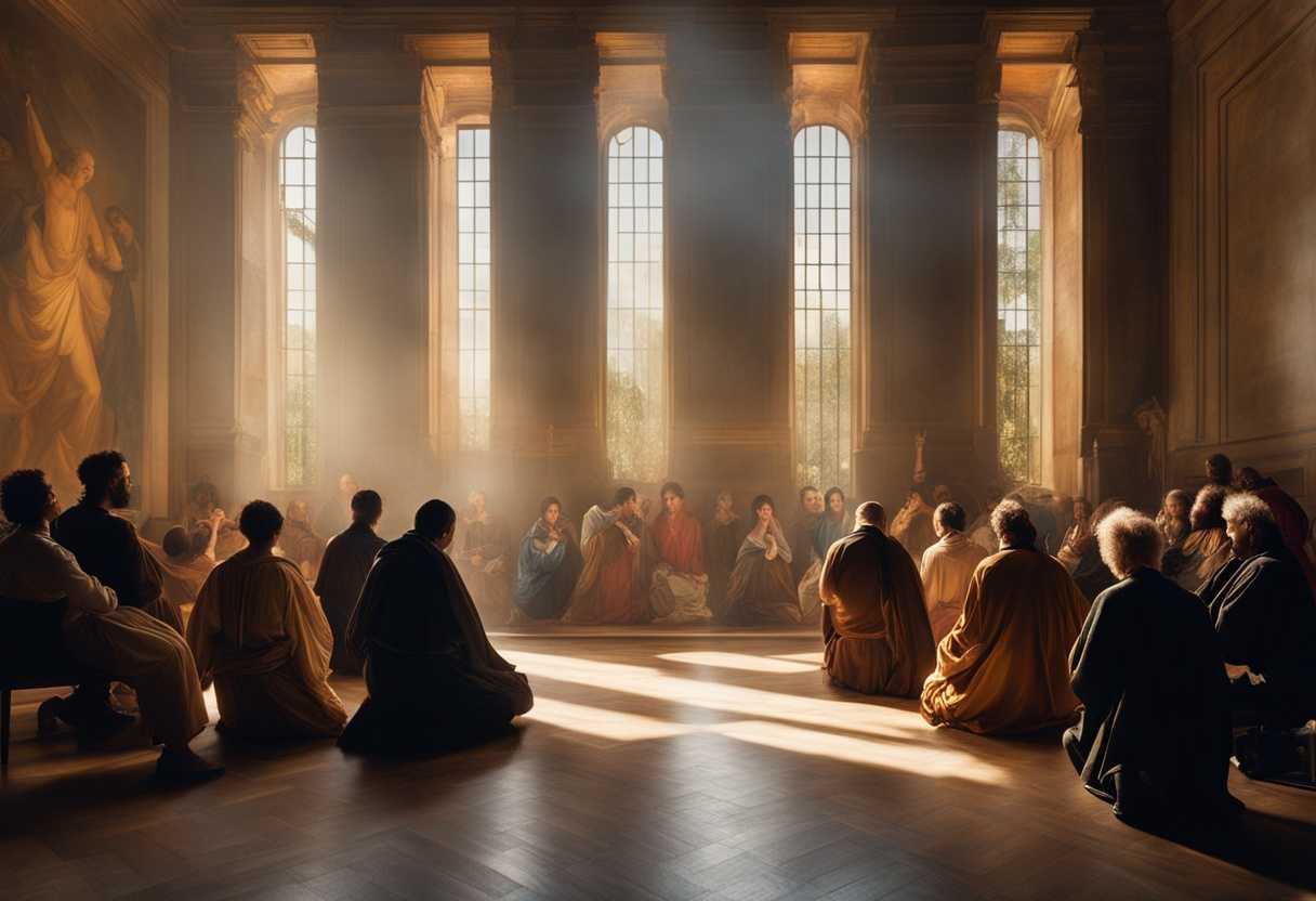 A-diverse-group-of-people-praying-together-in-warm-natural-light-radiating-hope-and-faith_bwbc