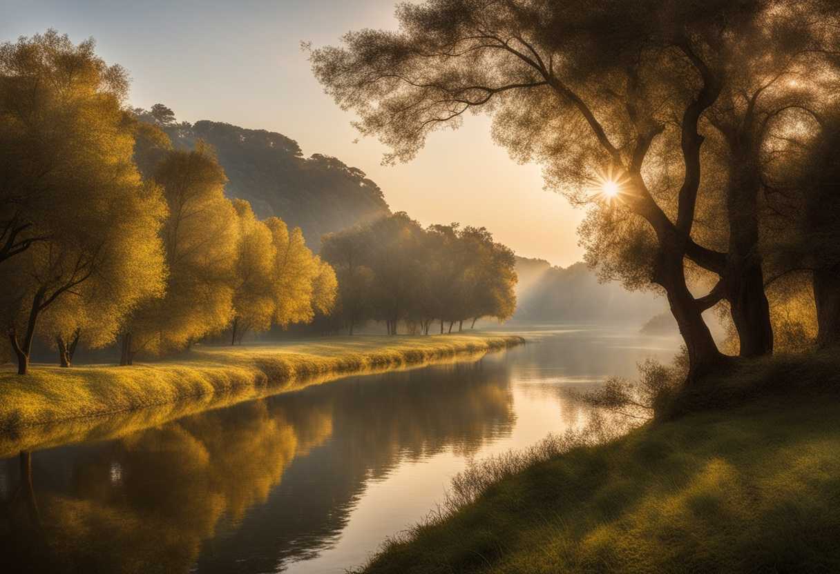 A-serene-landscape-gentle-breeze-nostalgic-photographs-soft-light-tranquil-atmosphere-evoking-p_wztx
