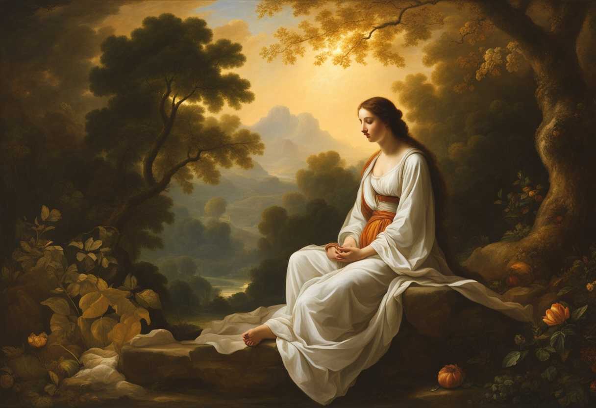 Serene-figure-meditating-under-a-radiant-sky-surrounded-by-nature-embodying-peace-and-faith_tegx