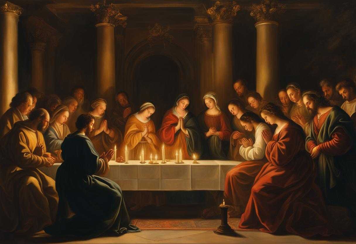A-diverse-group-of-people-praying-together-in-candlelit-serenity-united-in-devotion_lhwr