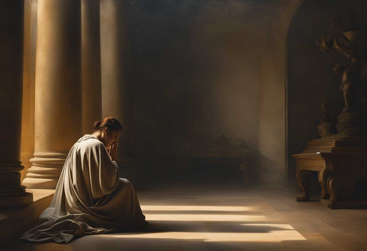 A-serene-landscape-at-dawn-soft-light-illuminating-a-peaceful-figure-in-prayer-hopeful_xmab