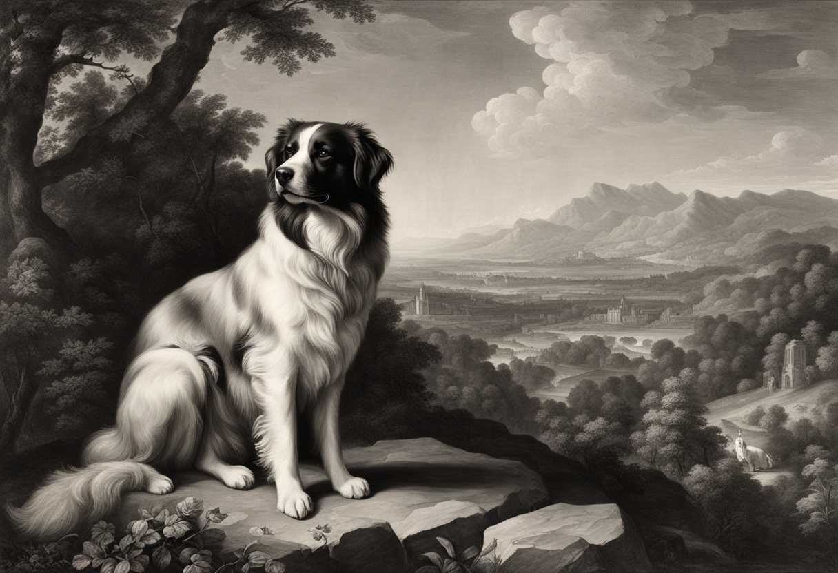 A-vigilant-guardian-standing-watch-over-a-serene-landscape-ready-to-deter-intruders-peaceful-yet-a_iiyo
