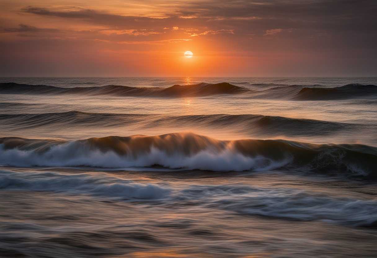 Serene-sunset-over-ocean-waves-gentle-light-peaceful-journey-honoring-Matthew-Perry-s-legacy-tra_knbm