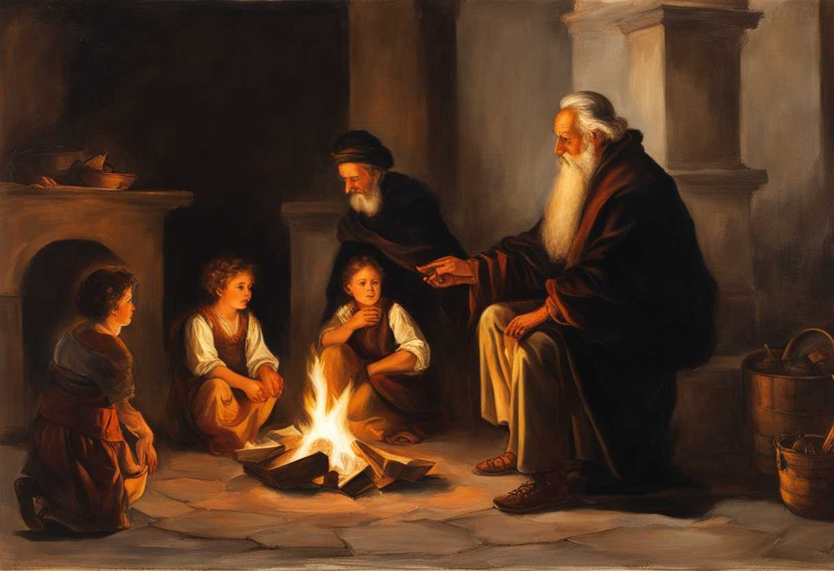 A-wise-elder-teaching-children-around-a-fire-sharing-stories-of-past-mistakes-warm-glow_eufi