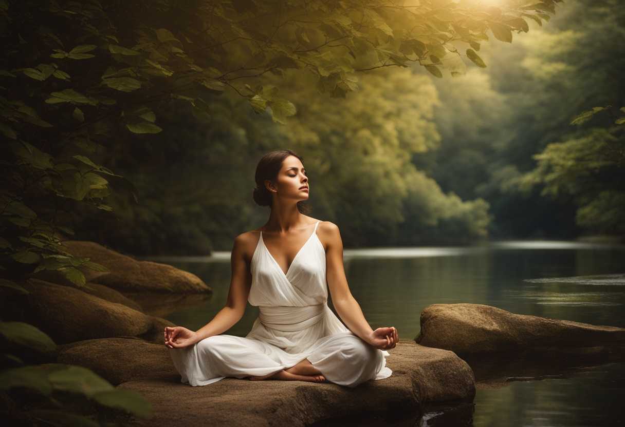 Serene-figure-meditating-in-nature-surrounded-by-soft-light-peaceful-atmosphere-spiritual-tranqui_hcyf