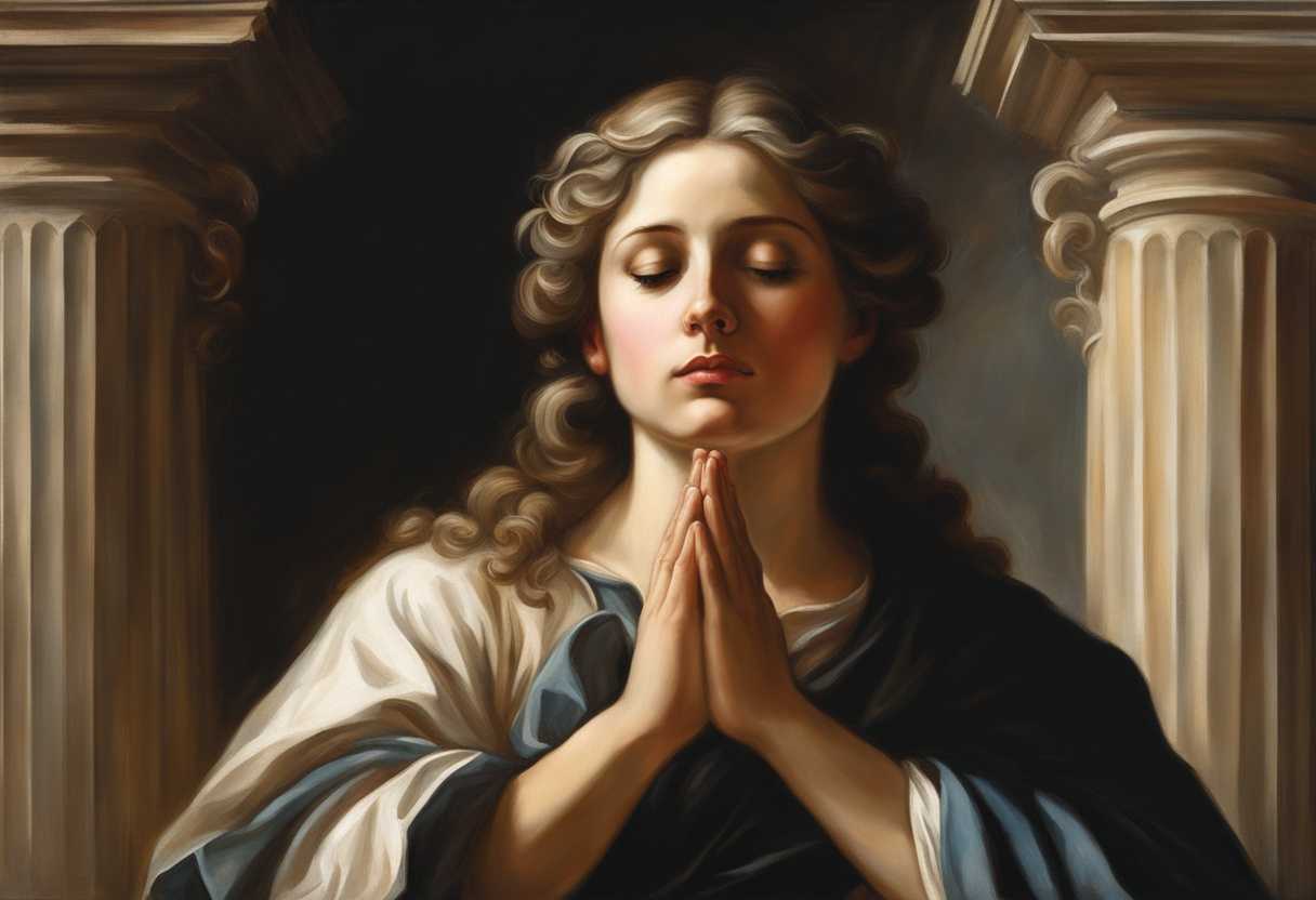 Person-praying-with-hands-clasped-serene-expression-surrounded-by-soft-light-hopeful-atmosphere-_urlr