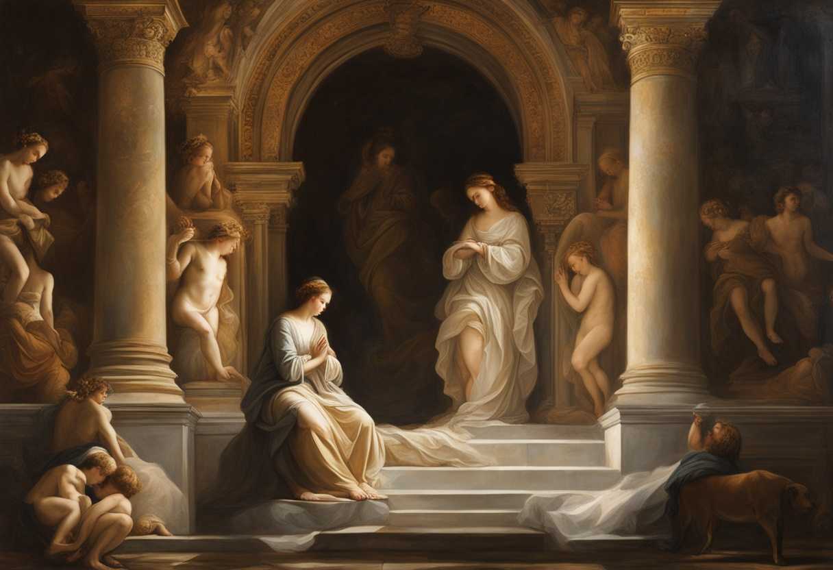 Serene-figure-in-prayer-soft-light-illuminating-surrounded-by-symbols-of-love-and-compassion-peac_igqi
