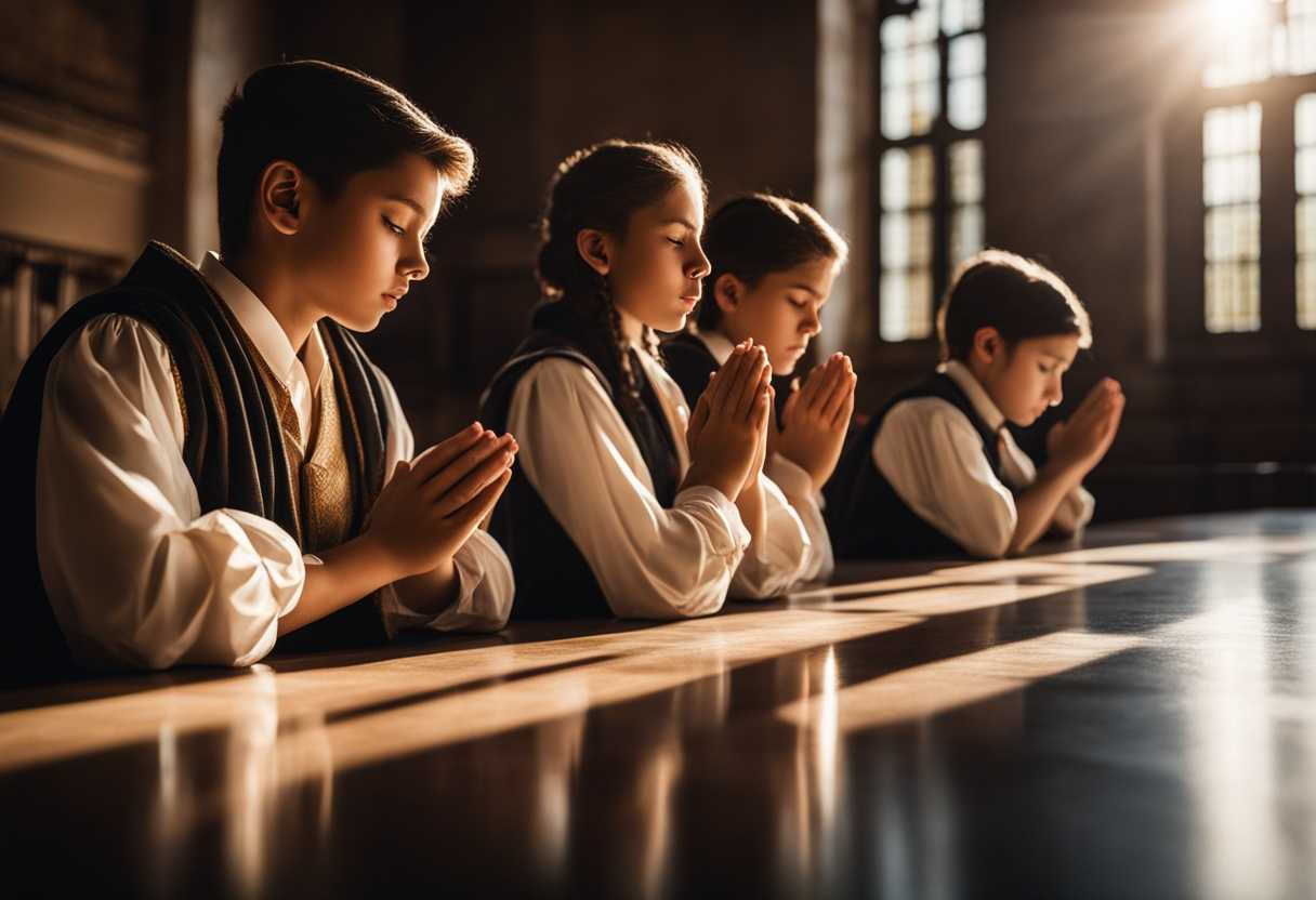 Students-in-serene-classroom-hands-clasped-in-prayer-sunlight-streaming-peaceful-atmosphere-focu_ueol