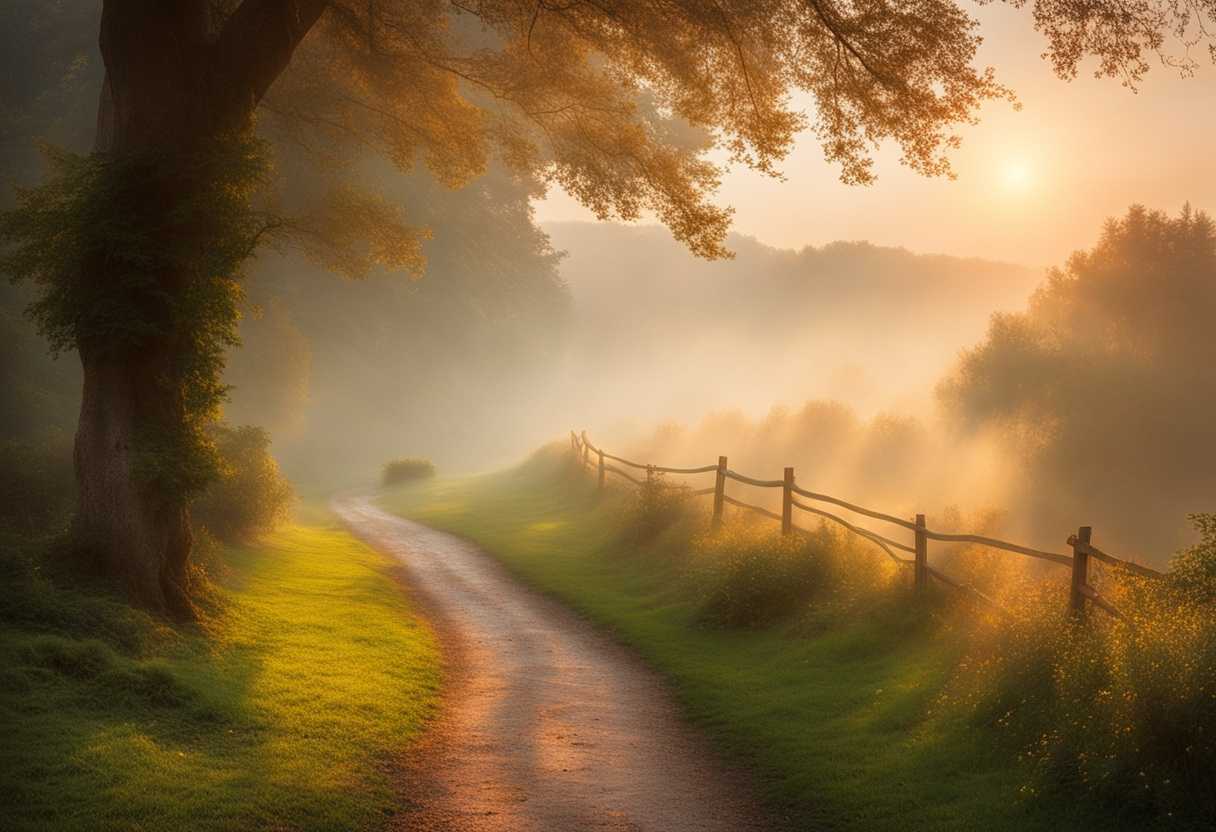Serene-landscape-at-dawn-gentle-mist-tranquil-path-soft-light-inviting-calm-peaceful-journey_jdqm