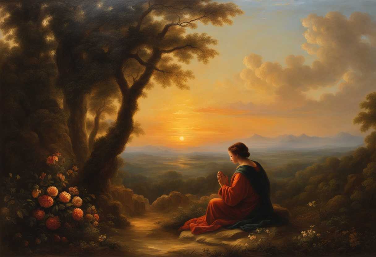 Serene-landscape-glowing-sunset-hands-clasped-in-prayer-peaceful-aura-soft-light-tranquil-atmos_dkqq