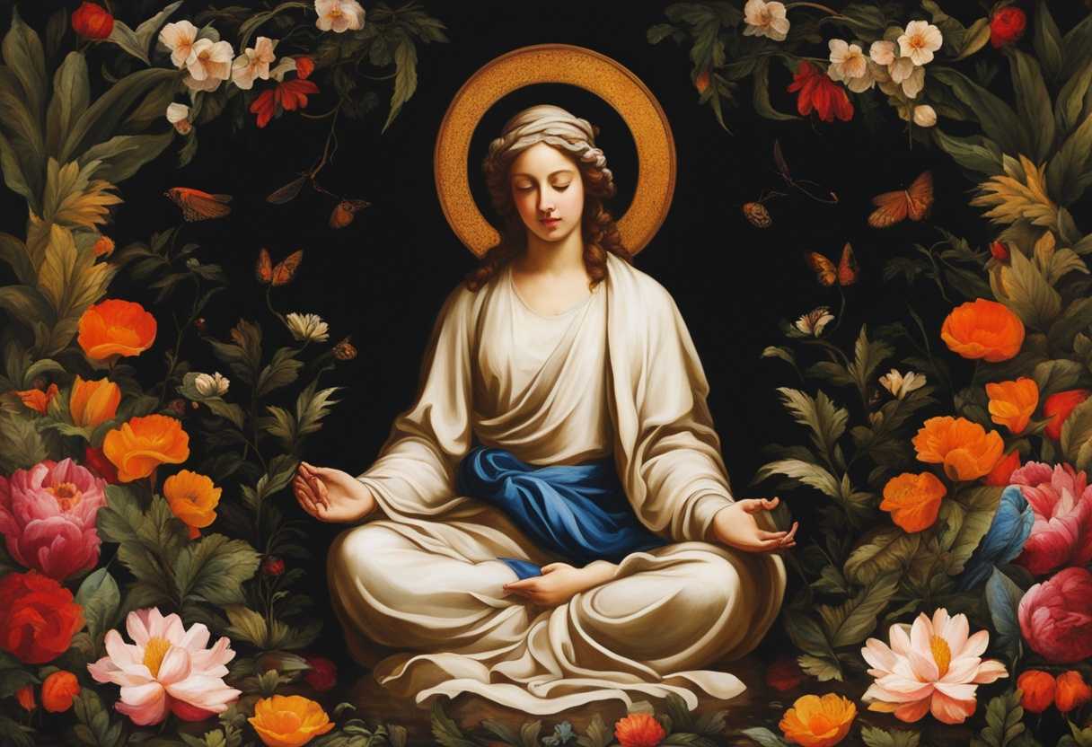 A-serene-figure-meditating-in-nature-surrounded-by-vibrant-flora-reflecting-inner-peace-and-authen_jtng