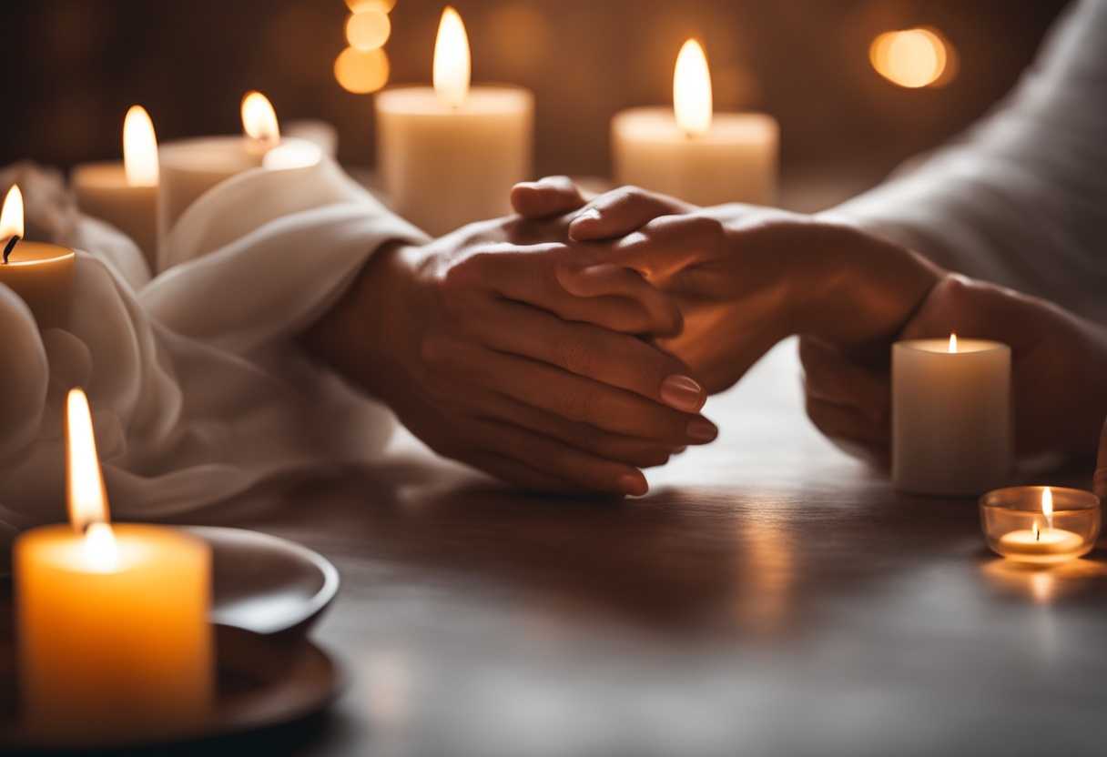 Praying-hands-surrounded-by-glowing-candles-soft-light-peaceful-atmosphere-hope-serenity-financ_bkln