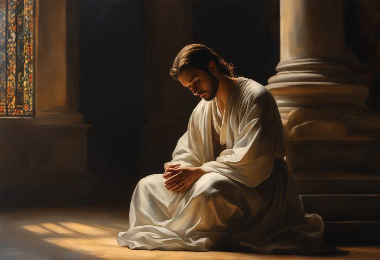 Person-kneeling-in-prayer-serene-atmosphere-soft-light-deep-connection-with-the-divine-emotional_oksd