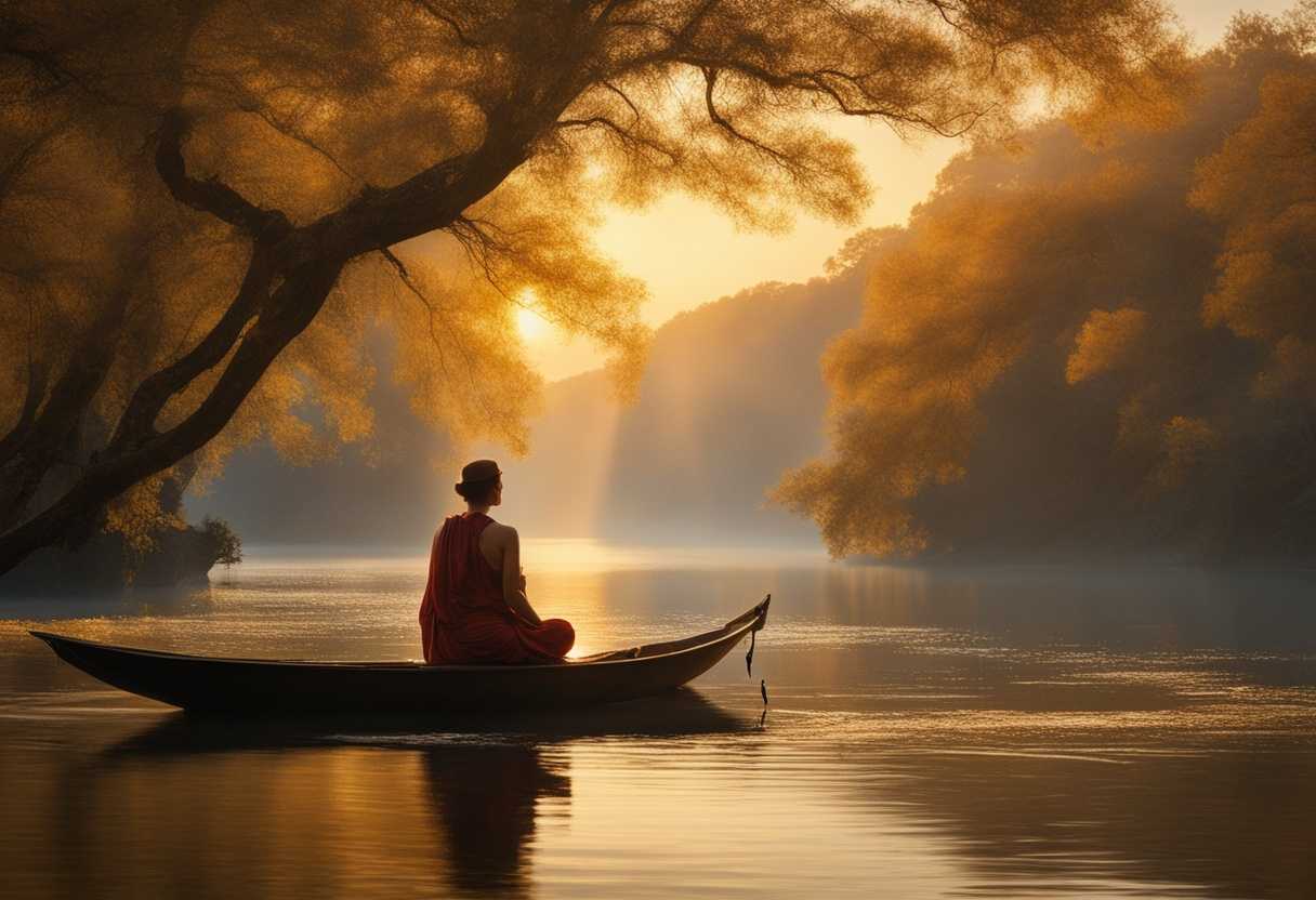 Serene-landscape-gentle-waves-peaceful-figure-meditating-soft-sunlight-calming-atmosphere-vibra_wegk