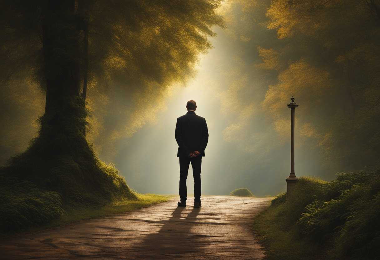 A-person-standing-at-a-crossroads-contemplating-their-future-surrounded-by-nature-introspective-_iaoa
