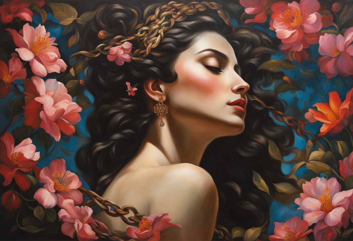 A-serene-figure-breaking-free-from-dark-chains-surrounded-by-vibrant-blossoms-symbolizing-liberati_ybna